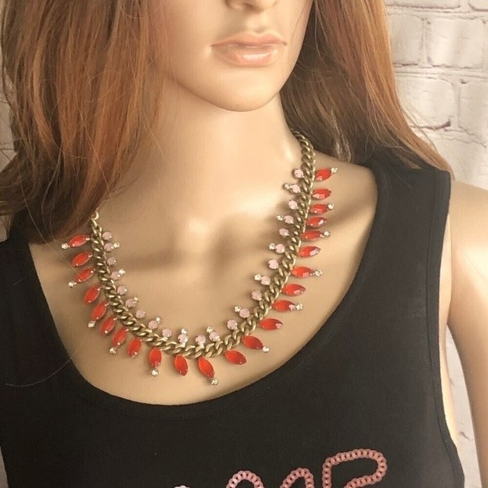 LOFT Statement Crystal Rhinestone Necklace